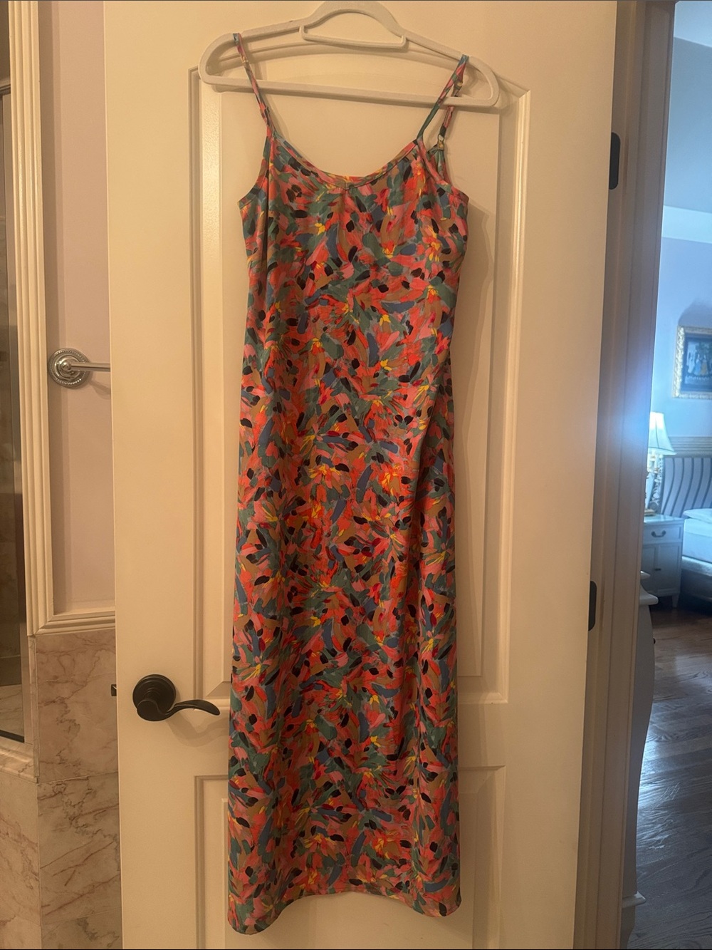NIC+ZOE Multicolor Floral Slip Midi Dress